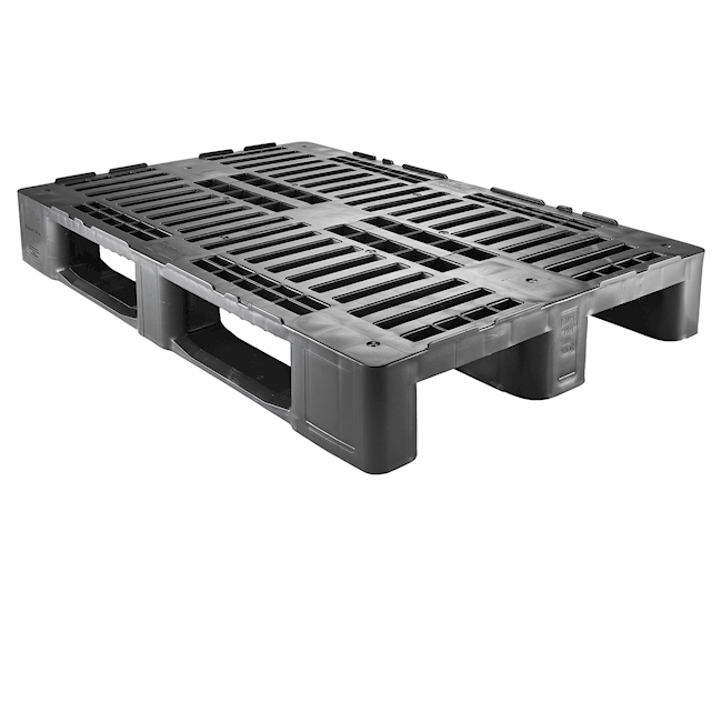 Euro Palette H1 ECO, 1200x800mm PE-HD, black